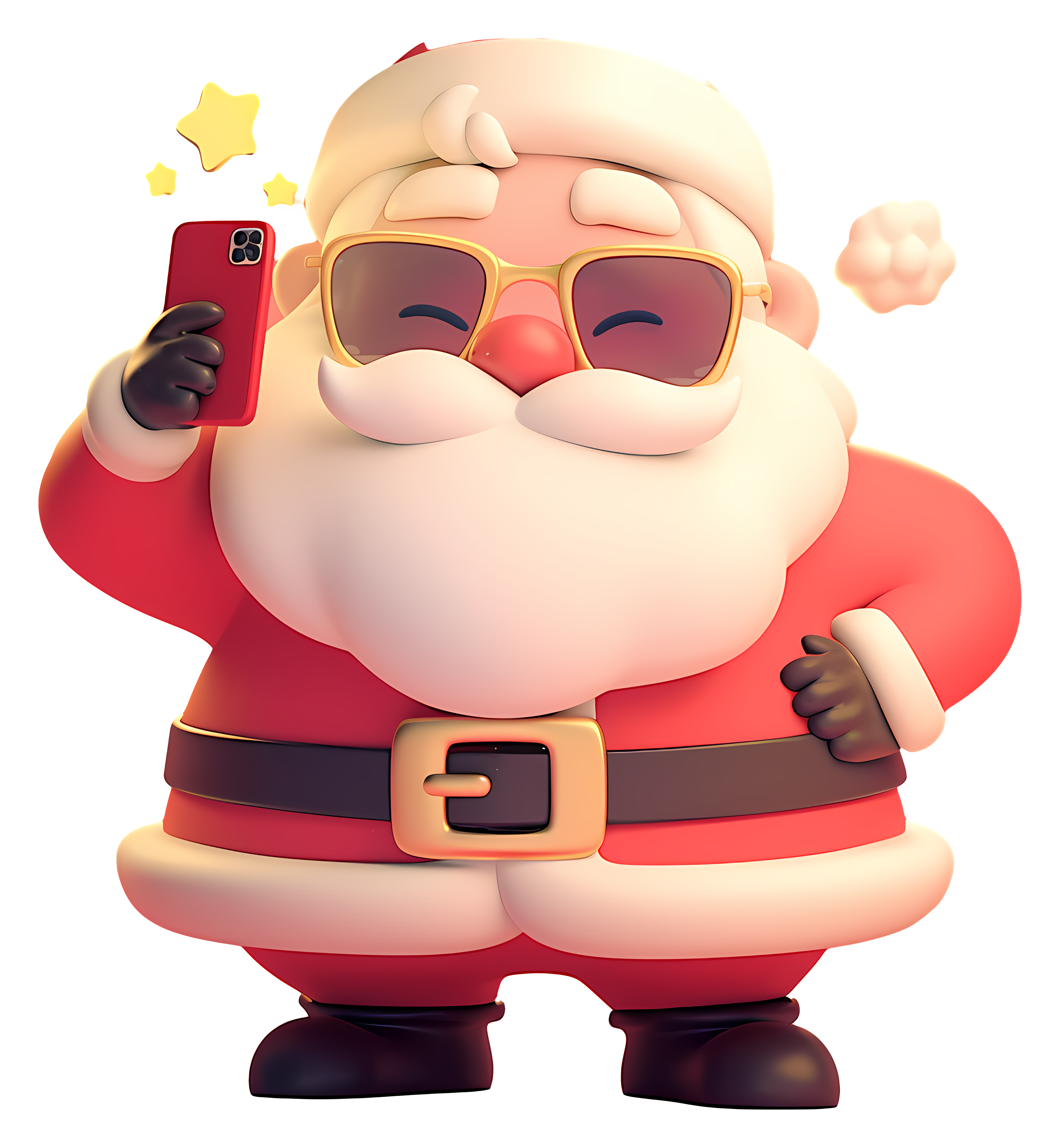 Santa Claus tomando una foto